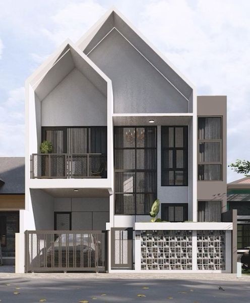 Rumah Tingkat Bergaya Scandinavian